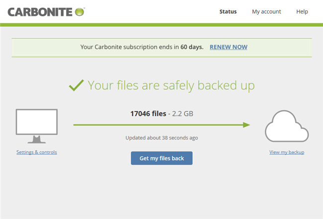 Carbonite application