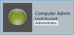 Windows Administrator Sample Screenshot