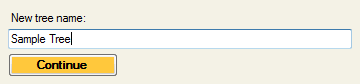 Enter New Tree Name