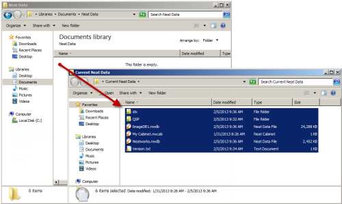 Preserve Current Neat Data
