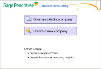 Open Existing Company In Peachtree