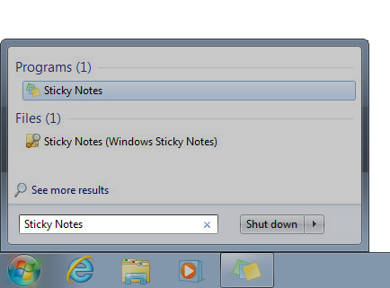 Open Sticky Notes