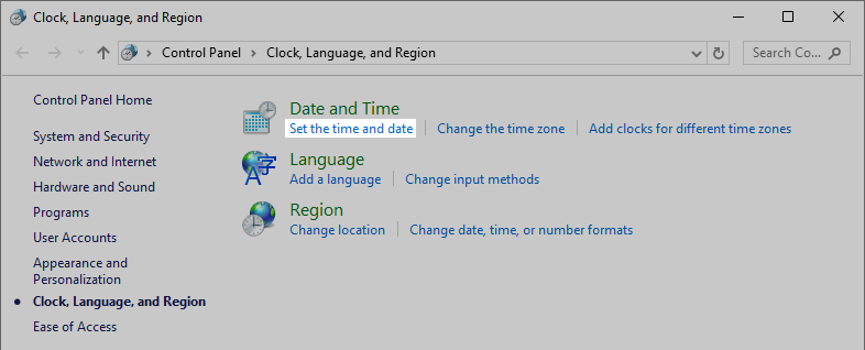 Adjust the Time