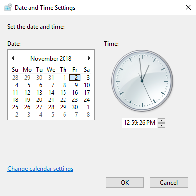 Adjust the Time
