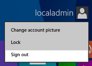 Sign out