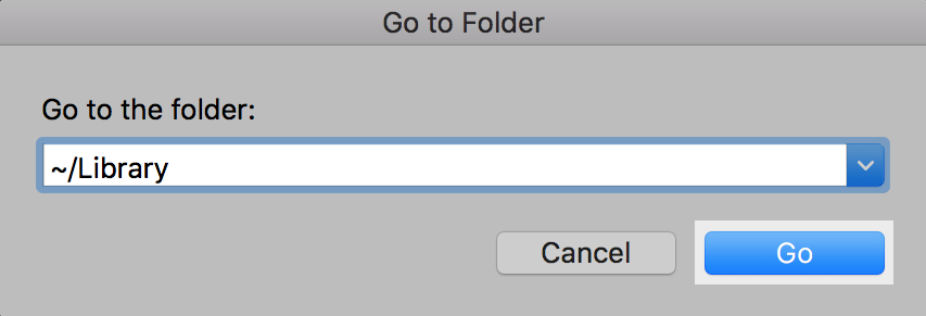 Enter ~/library