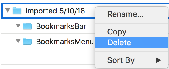 Delete import folder
