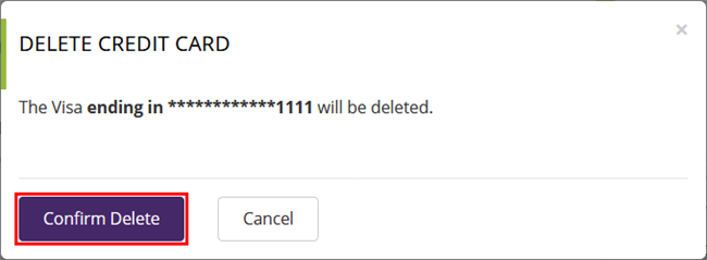 Confirm Delete