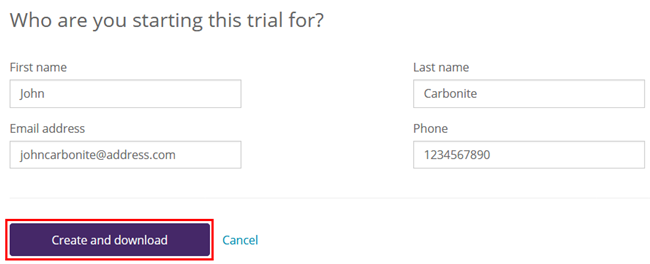 Partner POrtal: Create and download