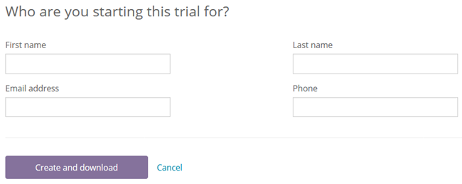 Partner Portal: Who are you starting this trial for?