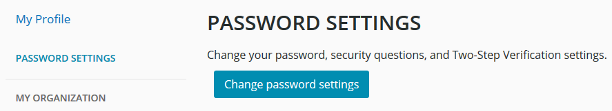 Password Settings