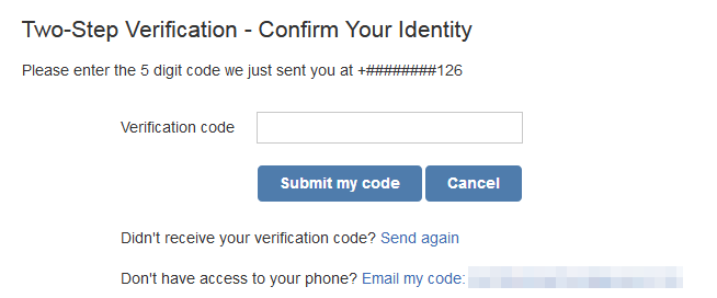 Unknown Device - Confirm Identity