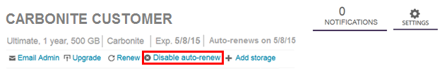Partner Dashboard: Unenroll Auto-renew