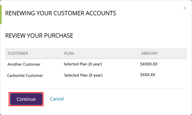 Partner Portal: Continue