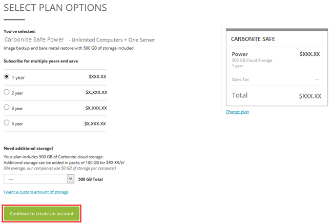 Partner Dashboard: Create Customer Account