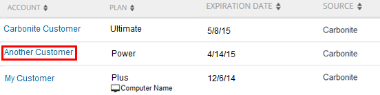 Partner Dashboard: Select Office Account
