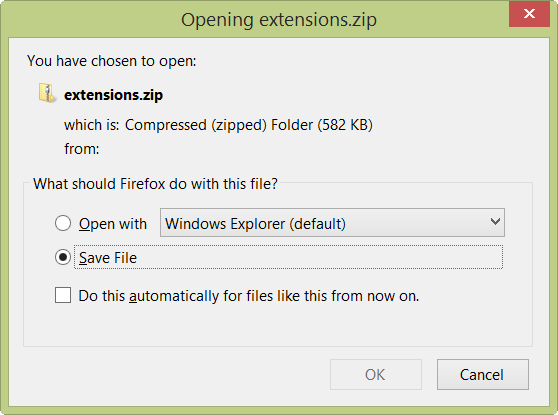 Multiple files will be downloaded as a zip file.