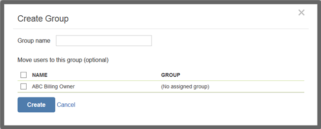 Create a new group