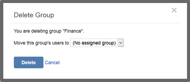 Delete the group
