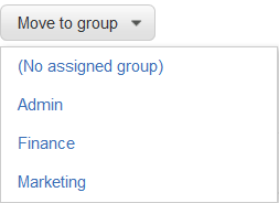 Select a group from the list