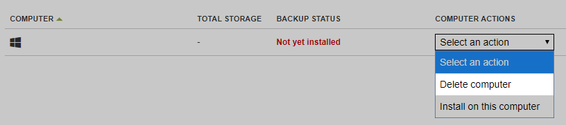 Click Delete Computer