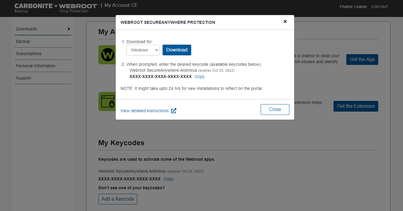 Choose Windows from the dropdown menu and click Download