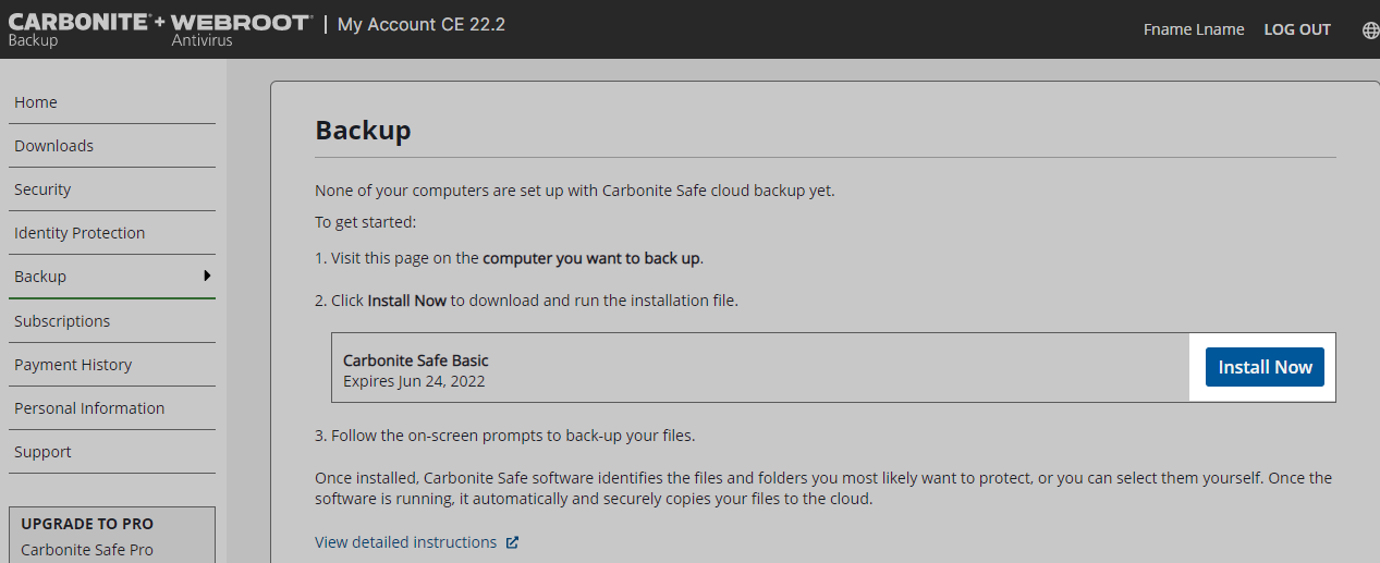 Click Install Now