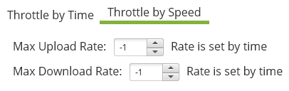 Throttle By Speed