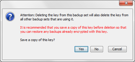 Confirm Deletion of Encryption Key