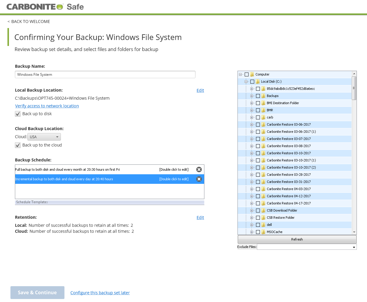 Configure File System