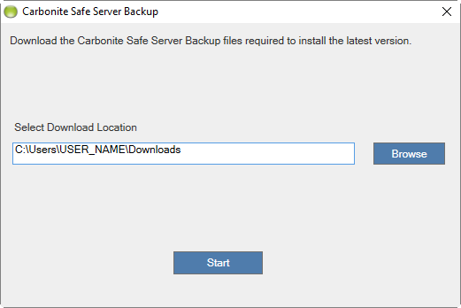 Select a Download Location