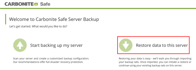 Start Restore
