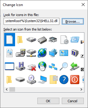 Screenshot ''Browse...'' button in Change Icon window