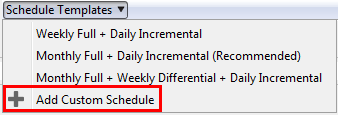 Add Custom Schedule