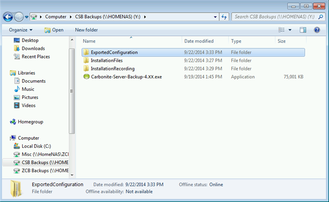 Mapped network share drive