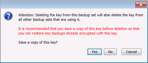 Confirm Deletion of Encryption Key