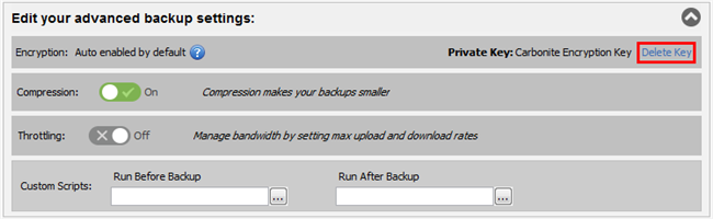 Delete Encryption Key