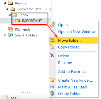 Verify and Move Restored Items