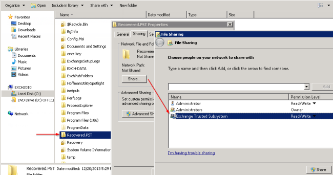 Create Network Share Folder