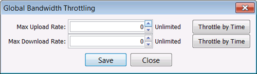 Global Bandwidth Values