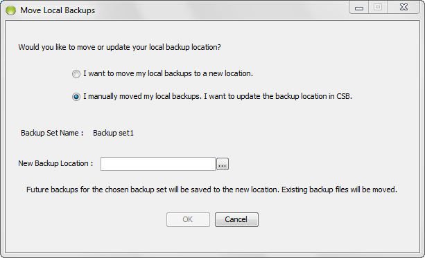 Manually Move Local Backups