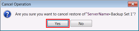 Cancel Restore