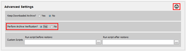 Perform Archive Verification