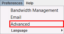 Advanced Preferences