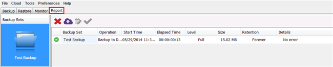 The Report Page