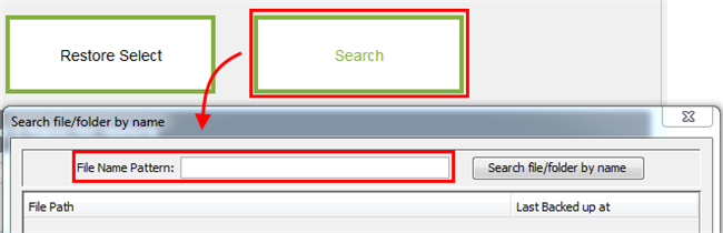 Restore Search Filter Files