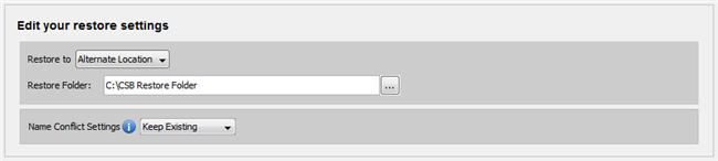 Restore Folder