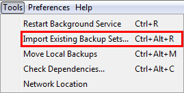 Restore Catalog
