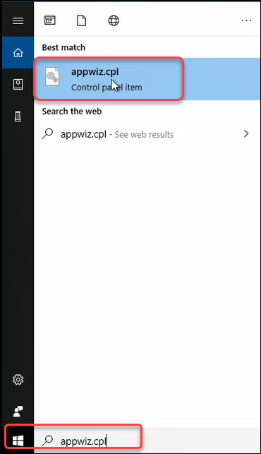 appwiz.cpl